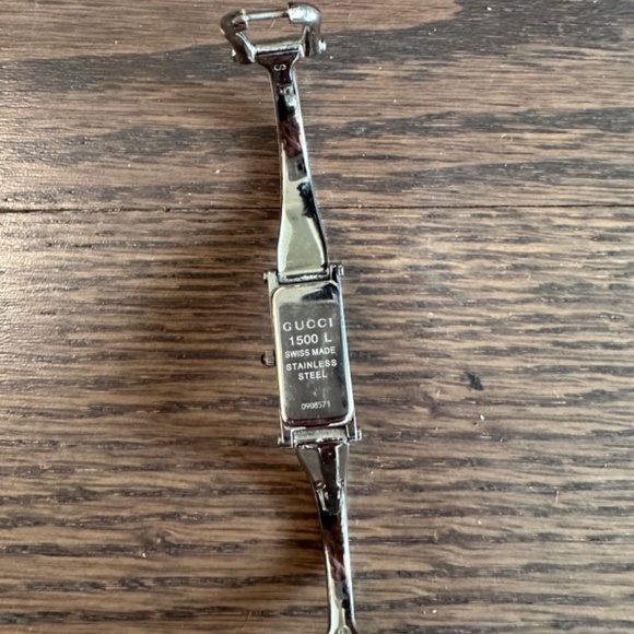 Gucci horsebit watch - stainless steel with black face . Size S. - Picture 3 of 3